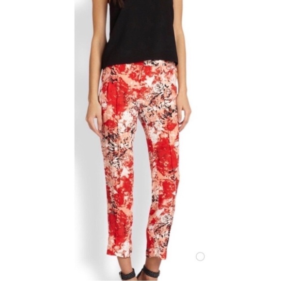 Parker Devlin Silk Floral Pants - Picture 2 of 11
